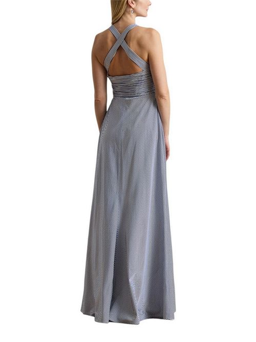 abito donna a righe bianco e blu Ralph Lauren | 253P08754001